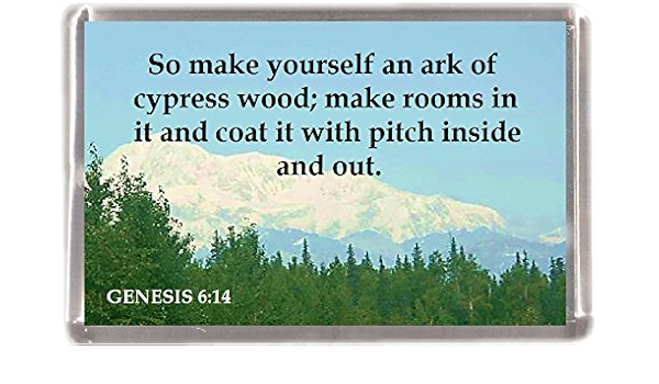 Hacer un Arca Génesis 6: 14 regalo Souvenir imán para nevera ...