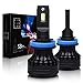 SiriusLED S3 H11 LED Headlight Bulb New Full Aluminum Structure 8000 Lumen Extremely Bright White 6000K Conversion Kit 2018 New