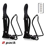 i-Summer Water Bottle Cages (2 Pack) for Competitive MTB Bike/Road Bicycle-Easy to Install, Adjustable,Corrosion Resistant, Lightweight and Sturdy PE + Aluminum Alloy Water Bottle Holder