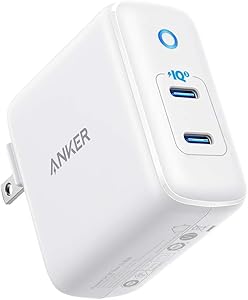 Anker 36W 2-Port PIQ 3.0 USB C Charger, PowerPort III Duo Type C Wall Charger, Foldable Plug, Power Delivery for iPhone 11/11 Pro / 11 Pro Max/XR/Xs/Max/X, Galaxy, Pixel, iPad Pro and More