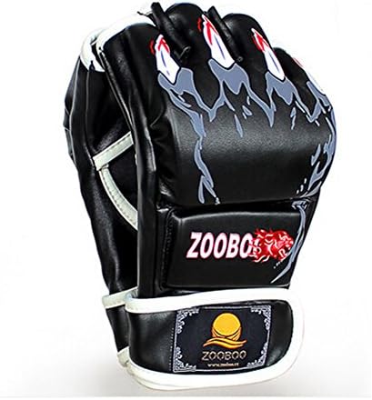 boxing gloves/ half refers to adult boxing gloves Sanda/ Tae kwon do brass knuckles/Professional training glove punching sandbag- black
