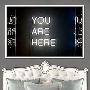 signwin Framed Canvas Wall Art Illuminated Words 3D...