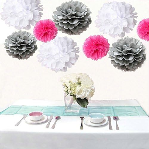 Amazon Com Saitec Pack Of 18pcs Mixed 3 Sizes White Silver Hot