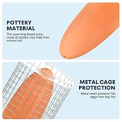 POPETPOP Fish Breeding Cones Cave, Ceramic Spawning