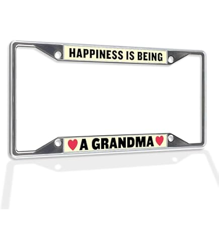 Sec13 Frames Black License Plate Frame – 'Great Moms Get Promoted To Grandma' Auto Accessory