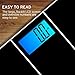 Etekcity Digital Body Weight Bathroom Scale with Step-On Technology, 400 Pounds, Body Tape Measure Included, Elegant Black (12 inch x 12 inch upgraded Platform)