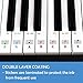 QMG Piano Keyboard Note Stickers for White Keys for Upto 88-Key Keyboards, Bright Colorful Letters, Transparent and Removable, Perfect Visual Tool for Kids and Beginners, 2 Pack