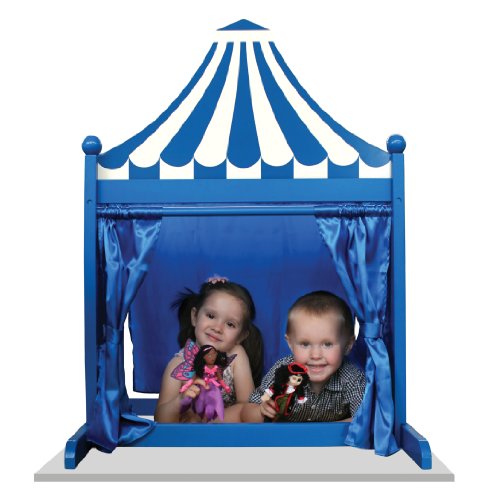 The Puppet Company 3 in 1 Puppet Theatre Children Toys, Blue/White