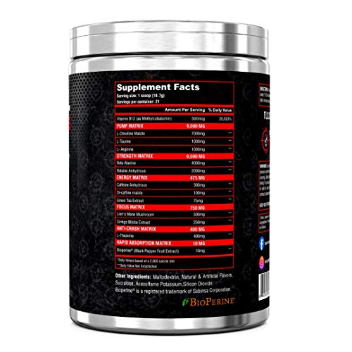 Full Metal Labs PRE Popsicle Max Dosed Pre Workout Powder