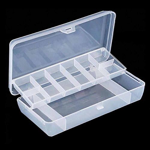 2 Pcs 2 Tray Compartment Jewelry Box Case Organizer Storage Adjust The Dividers To Create Your Own Size Compartments Compact Design And Easy Carry.