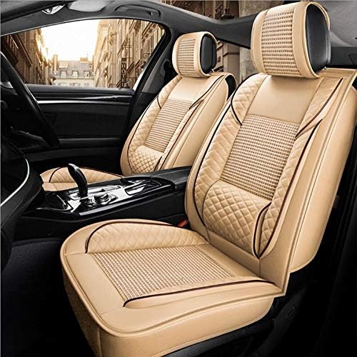 MOO0MDDY Car seat protection/car seat cover Compatible with Toyota series: Camry, Corolla, Crown, Fit, Highlander, Land Cruiser, Prado, RAV4, Reiz, Vios,Beige,LandCruiser