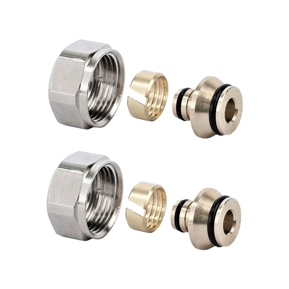 EUROCONE Connector for UFH Manifold 16 mm x 3/4 Wärmer System PSW TRADE SUPPLIERS LTD Pack of 2