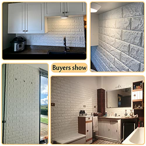 Arthome Brick 3D Wall Panels Peel and Stick Wallpaper,Self Adhesive