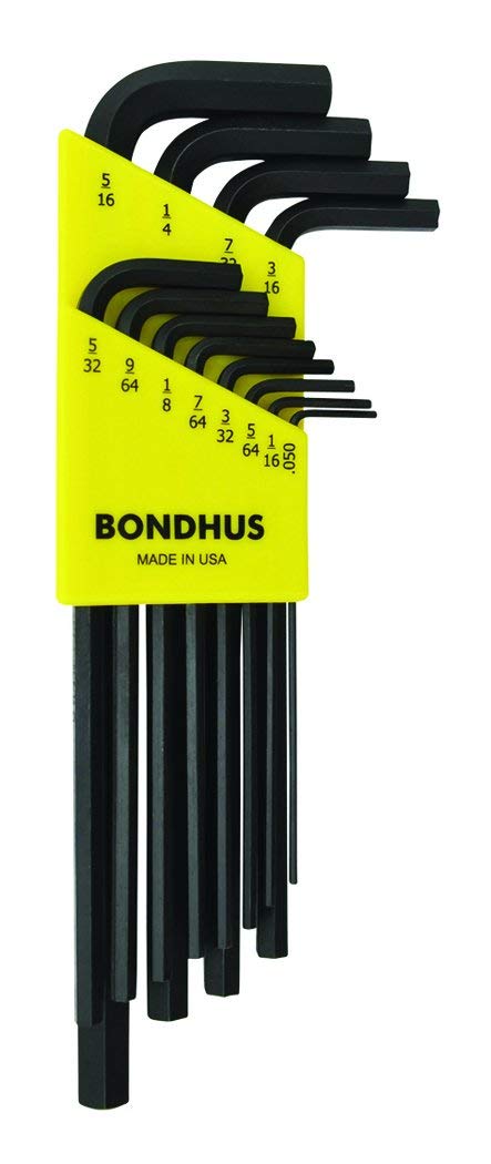 Bondhus, HLX12L HEX Key Set 0.050"-5/16", 12136