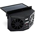 CYDZSW Car Solar Powered Exhaust Fan,Air Flow Window Fans,Solar Powered Exhaust Fan 2W (Black)