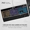 Corsair K55 RGB Membrane Gaming Keyboard (6 Programmable Macro Keys, 3-Zone RGB Backlighting, Multimedia Controls, UK…