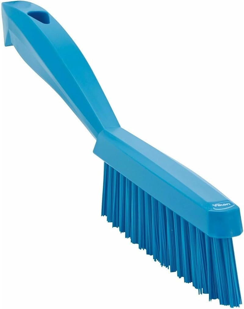 Vikan Professional Slimline Stiff Blue Upholstery Carpet Cleaning Brush