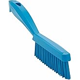 Vikan 13/16 in W Scrub Brush, Stiff, 11 51/64 in L Handle, 5 51/64 in L Brush, Blue, Plastic 41953-1 Each