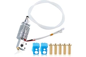 SAPLUSREPRAP Compatible with ANYCUBIC Vyper Hotend, Upgrade V5 J-Head Hotend 24V 40W and 5X 0.4mm Nozzle, 2X Silicone Socks Compatible for 3D Printer ANYCUBIC Vyper Extruder 1.75mm Filament,