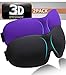 OTIOTI Sleep Mask, 3D Sleeping Masks Blindfold Eye Covers for Night Eyeshades Blinder for Travel, 2 Piece