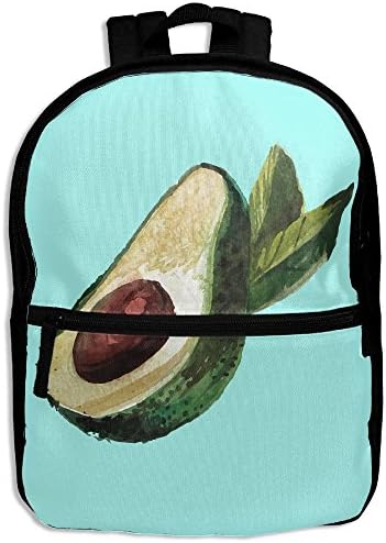 Watercolor Avocado Print Toddlers Boys Girls Shoulder Backpacks School Bag