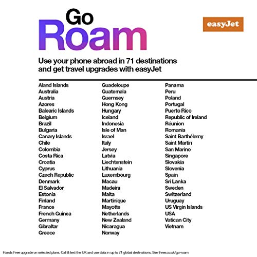 PrePaid Europe (UK THREE) sim card 12GB data+3000 minutes+3000 texts for 30 days with FREE ROAMING / - //coolthings.us