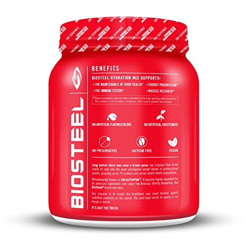 BIOSTEEL Hydration Mix Sugar Free, Essential Electrolyte Sports Drink