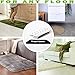 Rug Gripper Carpet Corner Weights No Slip Anti Curling Non Sliding Double Sided Indoor Outdoor Adhesive Tape Pad Anchors Stickers Grip Hardwood Floor Reusable Washable Eco Friendly
