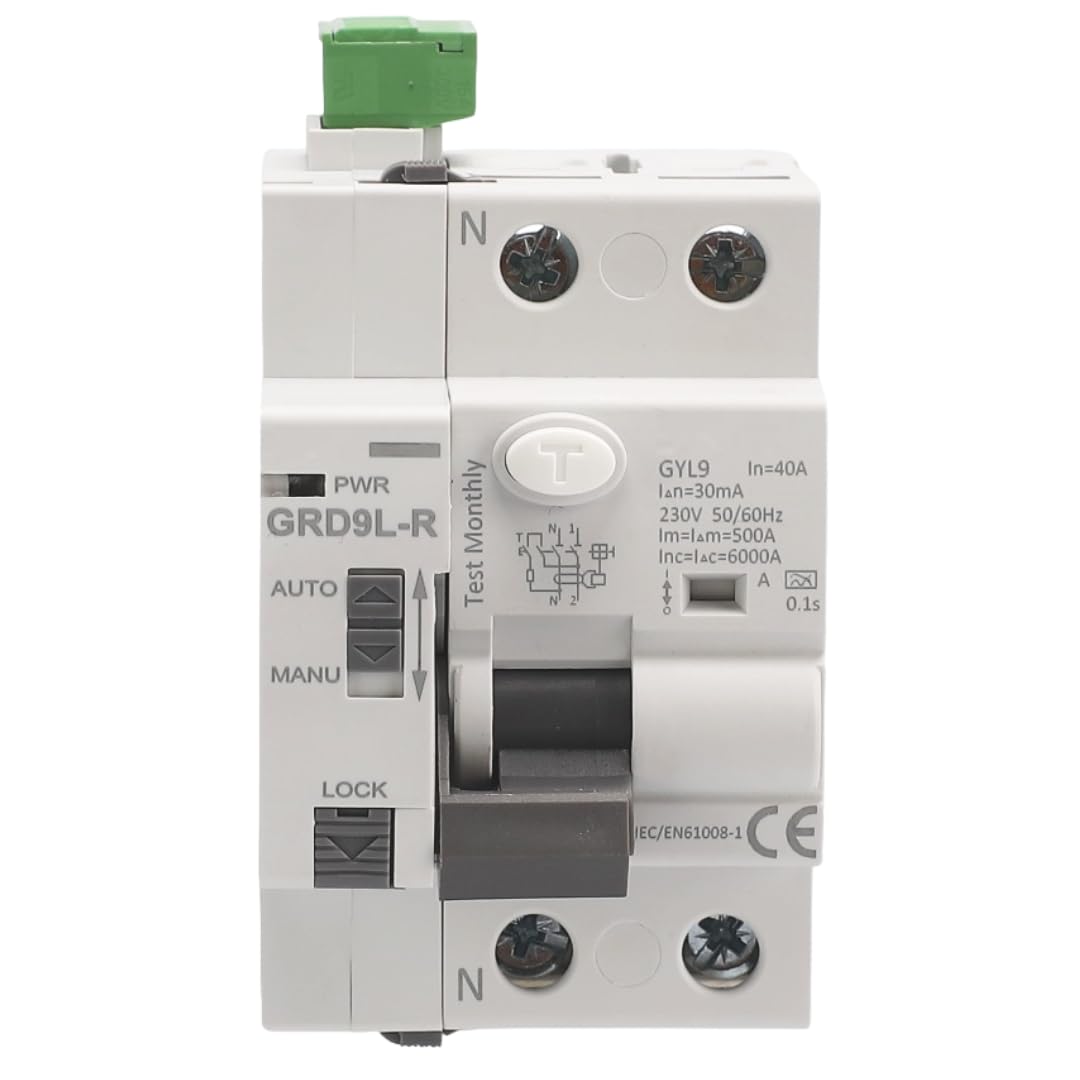 Rearmable Superimmunized Differential SI 2P 40A 30mA 6Ka TYPE A. Super Immunized Auto Rearmable Differential Switch Automatic Rearme Circuit Breaker Din Rail