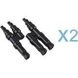 2 Sets of RENOGY Branch Connectors Solar MC4 Connectors Y connector in Pair MMF+FFM