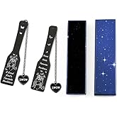 Good Girl Spicy Bookmarks Gift - Dark Romance Stainless Steel Bookmarks for Women Book Lovers on Graduation Birthday Christmas Valentine's Day (Black 2pcs)