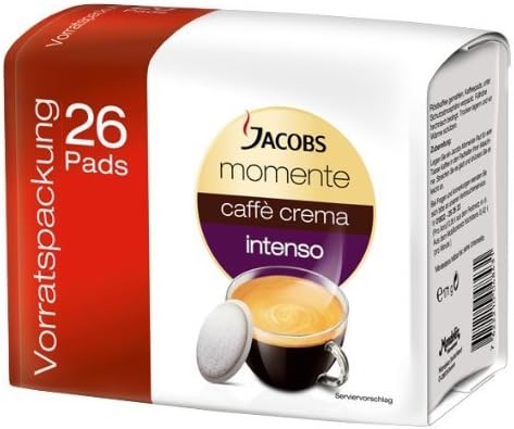 Jacobs Momente Intenso pods for Senseo, Dark Roast, 26 count (pack of 2)