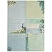 Punch Studio Portfolio Peacock/Garden Sticky Notes Pad Peacck/Gdn