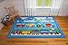 Wildkin Kids Rug for Boys and Girls, Features Skid-Proof Backing and Serged Borders, Made From Durable Nylon Material, Rugs Measures 5 x 7 Feet, BPA-Free, Olive Kids (Trains, Planes, and Trucks), One Size
