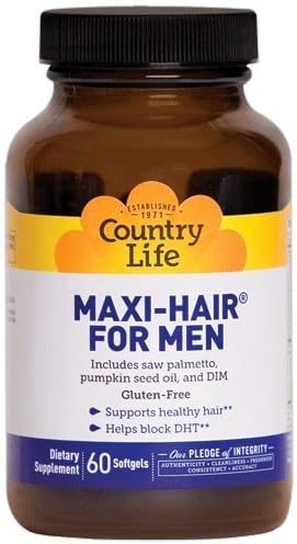 Amazon Com Maxi Hair For Men 60 Tabs By Country Life Health