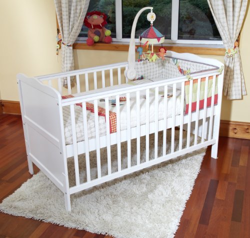 baby white cot