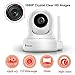 HD Home Security Camera, Wireless WiFi Camera with an Additional 5db Powerful Antenna for Home Monitor, Pan/Tilt Control, 4X Digital Zoom, Night Vision-White