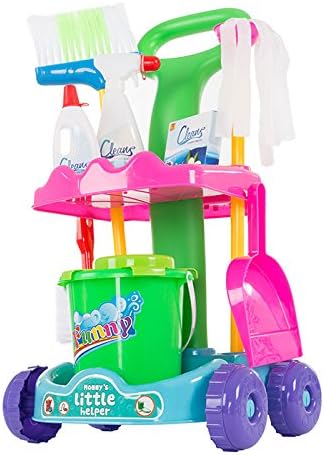 kids cleaning cart