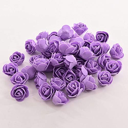 XINGKEJI 144 PCS PE Artificial Rose Mini PE Foam Rose Flower Pe Roses Artificial Flowers Wedding Bride Bouquet Pe Foam DIY Party Festival Home Decor Garland Wreaths Flowers (#02)