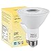 TORCHSTAR PAR30 LED Bulbs, 8W Equivalent 75W, CRI90+ Dimmable LED Spotlight Bulbs, UL Listed, 800LM Long Neck Flood Light Bulb for Recessed Trim Lighting, Track Light, 3000K Warm White, Pack of 6