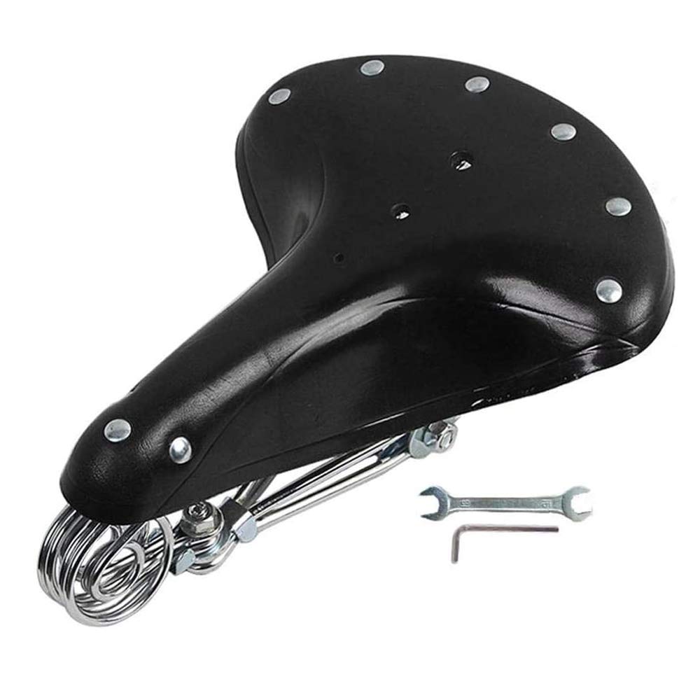 Bicycle Saddle Bike Seat Classic Saddles Cushion Mat with Waterproof Bicycle Saddle Covers Black Black