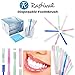 100 𝙋𝙧𝙚𝙢𝙞𝙪𝙢 𝙋𝙍𝙀𝙋𝘼𝙎𝙏𝙀𝘿 disposable toothbrushes with Dental 𝐅𝐋𝐎𝐒𝐒 for Travel, Hotel, Guest Individually Wrapped Bulk ToothBrush Kit with Great Minty Taste