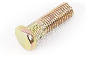 NEXUS SUSPENSION M10*1.25 * 30 Serrate Wheel Stud 8mm Knurl, 30mm Length with Hexagon Nuts with Flange 12 in Pack