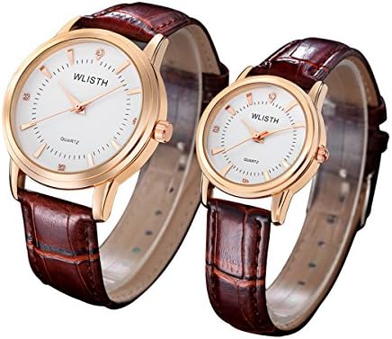 Leather Wrist Watch for Lovers/Couples Casual Analog Quartz Classic Business Watch Birthday Anniversary Business Gift