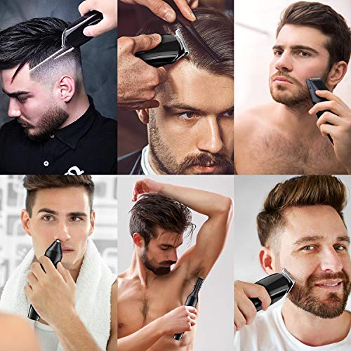 GOOLEEN Beard Trimmer for Men Cordless Mustache Trimmer Hair Trimmer 11 in 1 Grooming Trimmer Kit for Nose Ear Facial Hair Precision Trimmer Hair Clippers Body Groomer Waterproof USB Rechargeable - Thumbnail 5