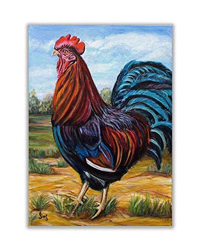 Amazon Com Rooster Kitchen Decor Artwork Print Colorful Vintage