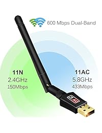 Adaptador Wifi Wireless USB Adapter Mini USB Tarjeta de red LAN anmier Wireless USB adaptador de red WiFi Dongle Soporte Windows XP Vista 7 8.1 10 Mac OS X 10.4   10.11 ¡