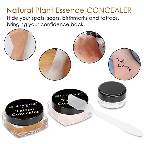 Tattoo Concealer, Makeup Concealer, Scar Concealer, Pro Concealer, Professional Waterproof Concealer Set, Cover Tattoo/ Scar/ Birthmark/ Vitiligo/ Bruise/ Acne, Tattoo Cover up Makeup/Body Concealer