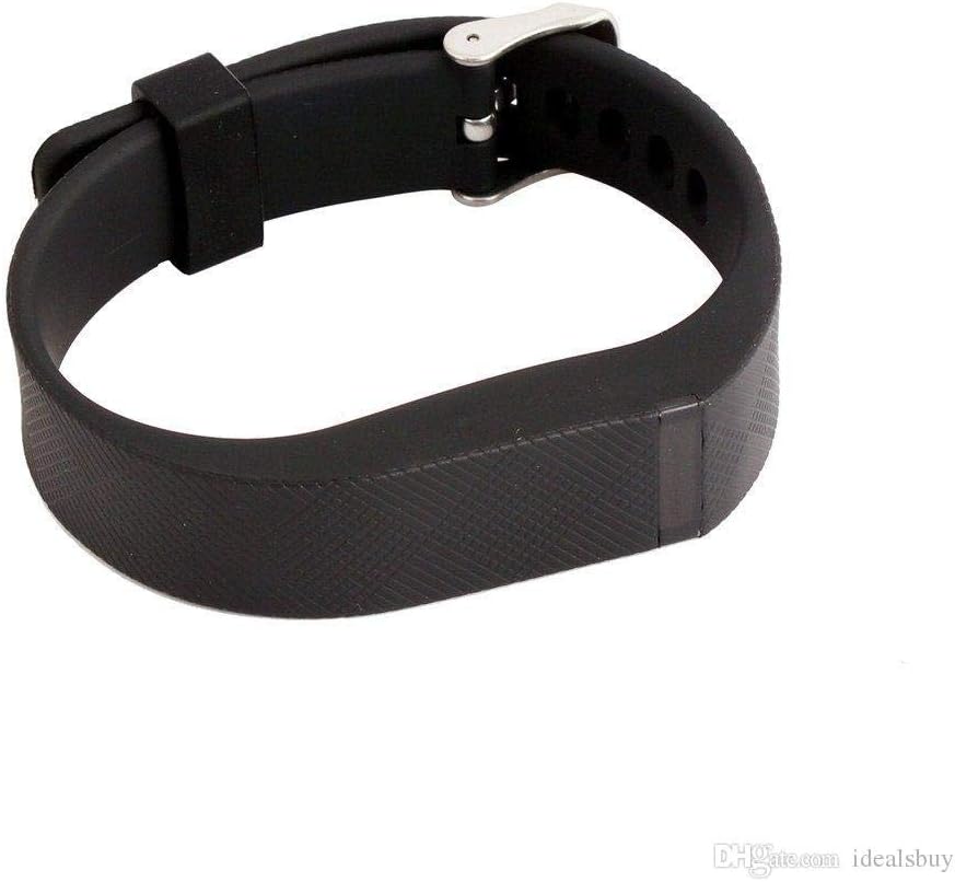 Chronex Replacement Wristband Band Strap For Fitbit Flex With Adjustable Buckle - L Size Black (No Tracker)