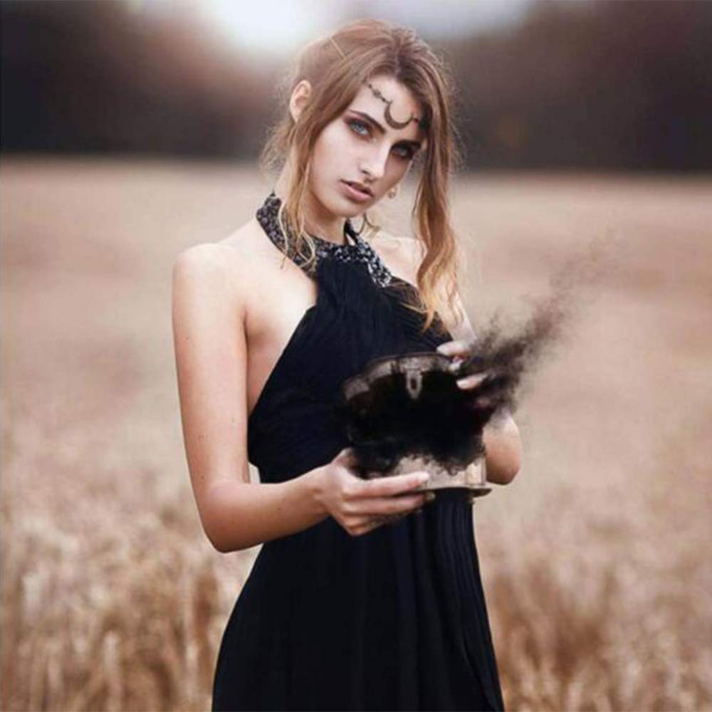 Aimimier Viking Crystal Head Chain Moon Head Chain Halloween Circlet Headpiece Crescent Moon Forehead Chain Crystal Headband Prom Hair Jewelry for Women and Girls (Retro gold) : Beauty